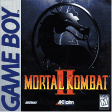 Mortal Kombat II Game Boy box art – classic retro game for GameBoy