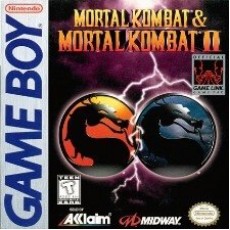 Mortal Kombat and Mortal Kombat II Game Boy box art – classic retro game for GameBoy