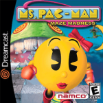 Ms. Pac-Man Maze Madness art work for the sega DreamCast