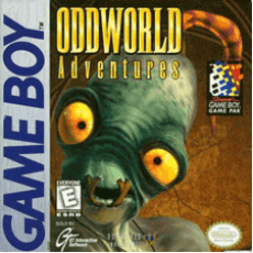 Oddworld Adventures Game Boy box art – classic retro game for GameBoy