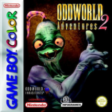 Oddworld Adventures 2 Game Boy Color box art – old GBC game trade in