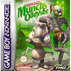 Oddworld Munch's Oddysee art work – action game for Nintendo Game Boy Advance