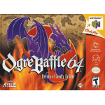 Ogre Battle 64: Person of Lordly Caliber N64 box art – retro game for Nintendo 64