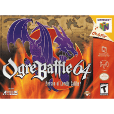 Ogre Battle 64: Person of Lordly Caliber N64 box art – retro game for Nintendo 64