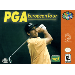 PGA European Tour N64 box art – retro game for Nintendo 64