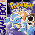 Pokemon Blue Game Boy box art – classic retro game for GameBoy