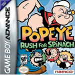 Popeye Rush for Spinach art work – action game for Nintendo Game Boy Advance