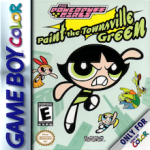 Powerpuff Girls Paint the Townsville Green Game Boy Color box art – old GBC game trade in