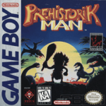 Prehistorik Man Game Boy box art – classic retro game for GameBoy