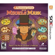Professor Layton and The Miracle Mask art work – puzzle adventure game for Nintendo 3DS