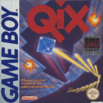 Qix Game Boy box art – classic retro game for GameBoy