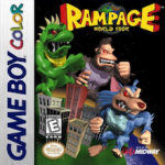 Rampage World Tour Game Boy Color box art – old GBC game trade in