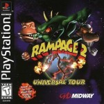 Rampage 2 Universal Tour art work – video game for PS1