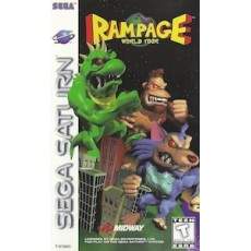 Rampage World Tour Sega Saturn box art – retro game for Sega Saturn