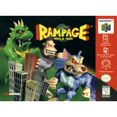 Rampage World Tour N64 box art – retro game for Nintendo 64