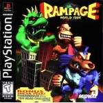 Rampage World Tour art work – video game for PS1