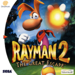 Rayman 2 The Great Escape art work for the sega DreamCast