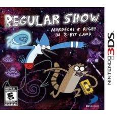 Regular Show Mordecai & Rigby in 8-Bit Land art work – action game for Nintendo 3DS