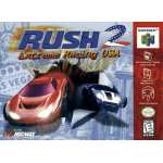 Rush 2 Extreme Racing USA N64 box art – racing game for Nintendo 64