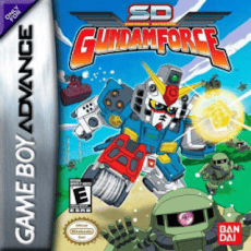 SD Gundam Force art work – action game for Nintendo Game Boy Advance