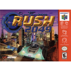 San Francisco Rush 2049 N64 box art – retro game for Nintendo 64