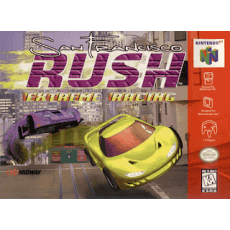 San Francisco Rush Extreme Racing N64 box art – racing game for Nintendo 64