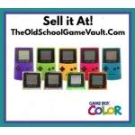 Game Boy Color console with battery door – old handheld system trade in
