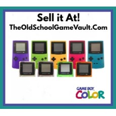 Game Boy Color console with battery door – old handheld system trade in
