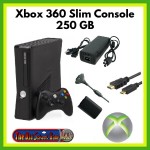 Xbox 360 Slim 250gb Console bundle with all accessories.
