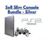 PlayStation 2 Slim Silver Console Bundle – limited edition silver PS2 system with accessories