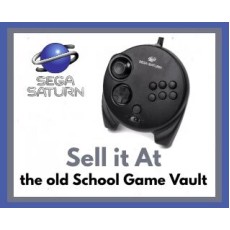 Official Sega Saturn 3D analog controller with thumb pad and trigger buttons