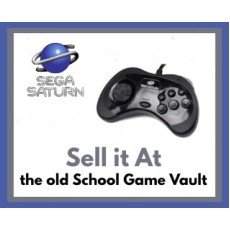 Official Sega Saturn controller with D-pad, six buttons, and start button in original design
