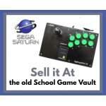 HORI arcade fighting stick for Sega Saturn with joystick and six-button layout for pro gameplay