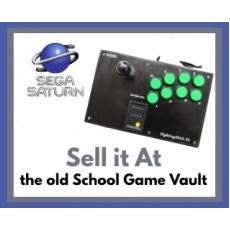 HORI arcade fighting stick for Sega Saturn with joystick and six-button layout for pro gameplay