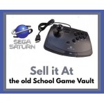 Official Sega Saturn Virtua Stick arcade controller with joystick and six-button layout