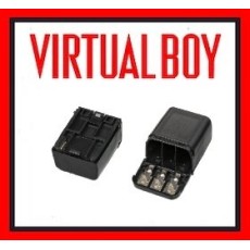 Alt Text: Virtual Boy AA battery pack accessory with attached power cable shown in clean condition