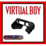 Virtual Boy visor accessory shown separately, padded shade part that attaches to console