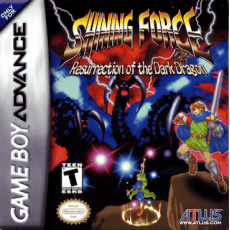 Shining Force: Resurrection of the Dark Dragon art work – action game for Nintendo Game Boy Advance
