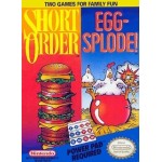 Short Order / Eggsplode NES box art – classic 8-bit game for Nintendo NES