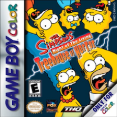 The Simpsons Night of the Living Treehouse of Horror Game Boy Color box art – old GBC game trade in