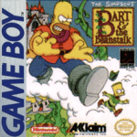The Simpsons Bart and the Beanstalk Game Boy box art – classic retro game for GameBoy