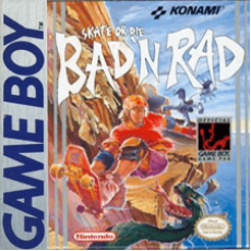Skate or Die Bad n Rad Game Boy box art – classic retro game for GameBoy