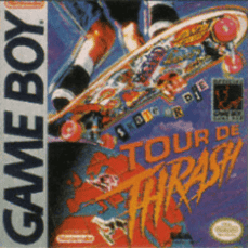 Skate or Die: Tour de Thrash Game Boy box art – classic retro game for GameBoy