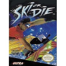 Ski or Die NES box art – classic 8-bit game for Nintendo NES