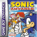 Sonic Advance art work – high-speed platformer for Nintendo Game Boy Advance