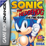 Sonic The Hedgehog Genesis art work – high-speed platformer for Nintendo Game Boy Advance