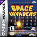 Space Invaders art work – action game for Nintendo Game Boy Advance