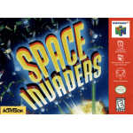 Space Invaders N64 box art – retro game for Nintendo 64