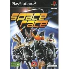 Space Race art work – video game for PlayStation 2