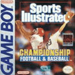 Sports Illustrated Championship Football & Baseball Game Boy box art – classic retro game for GameBoy